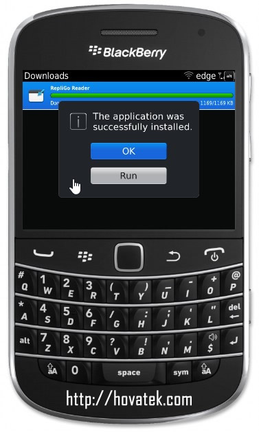 install blackberry application using zip or rar file 8