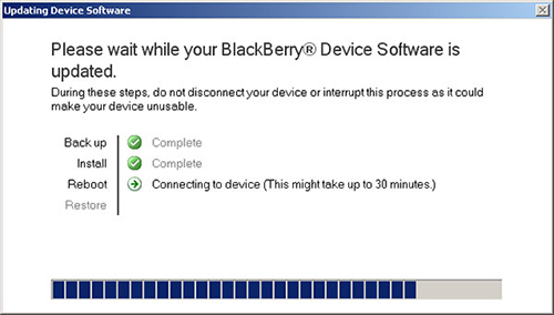 upgrade blackberry OS