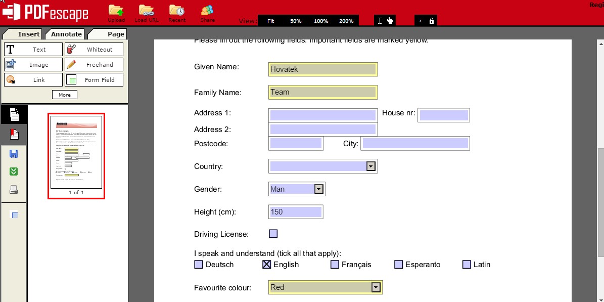 How to fill a PDF form online and offline Hovatek Blog