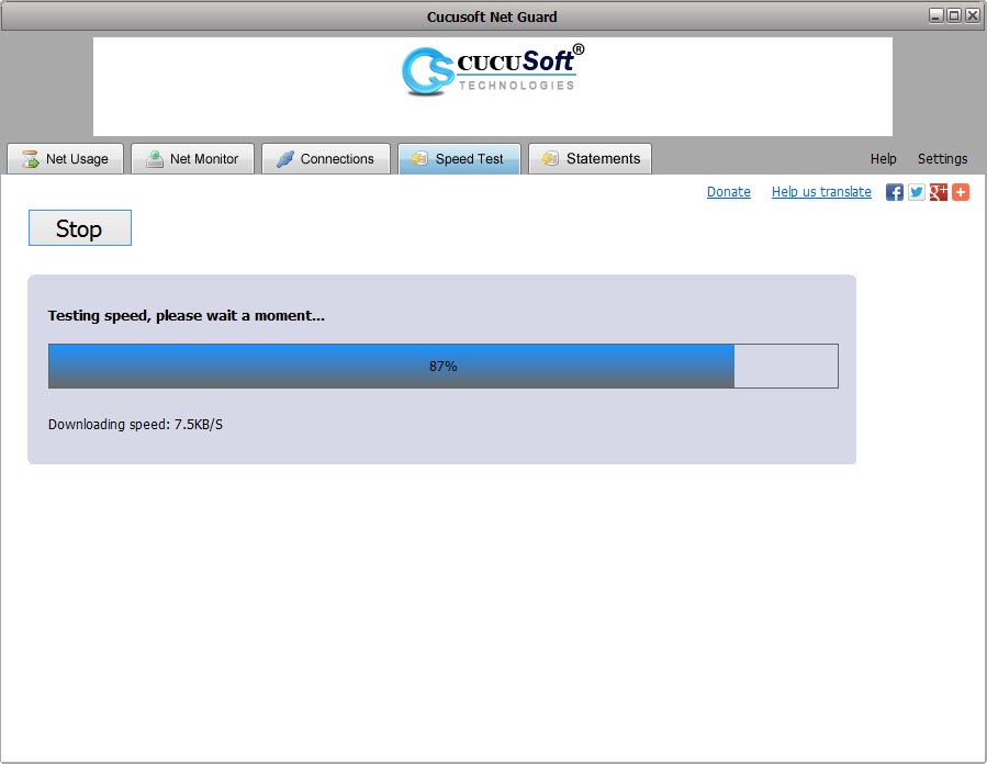 Monitor the data / bandwidth usage on your Windows PC using Cucusoft