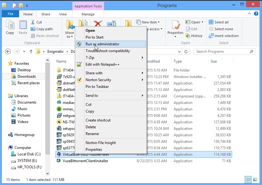 how to install oracle virtualbox on windows