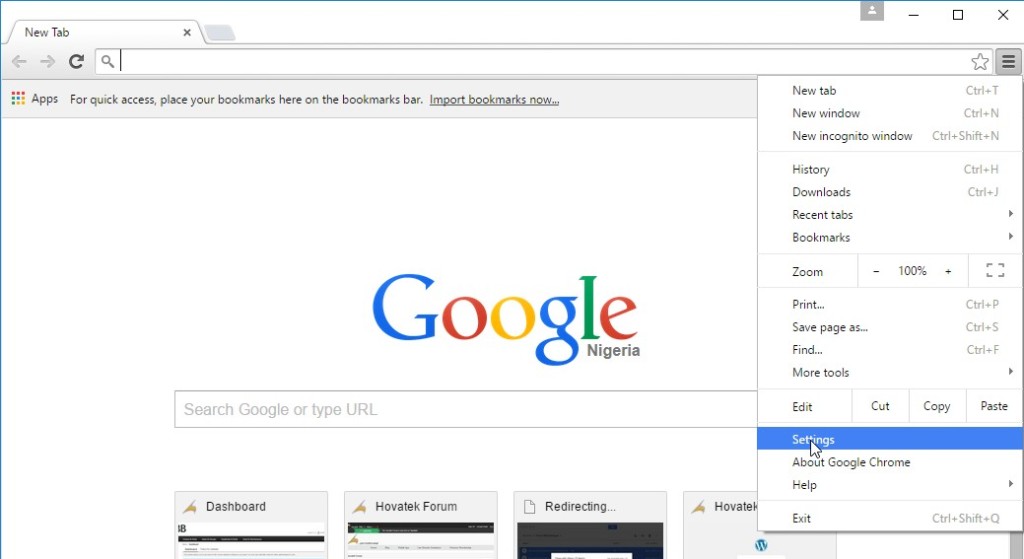 how to reset google chrome settings to default