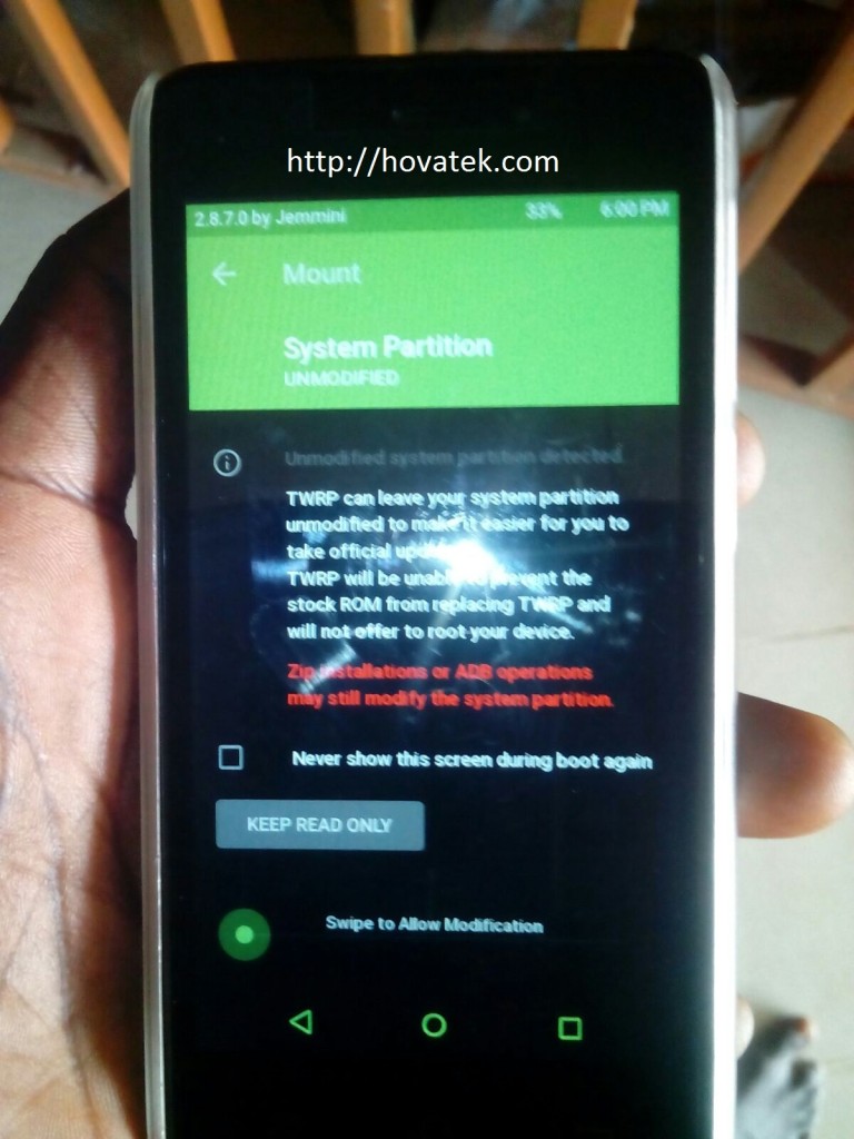 how to prevent stock recovery from replacing twrp recovery