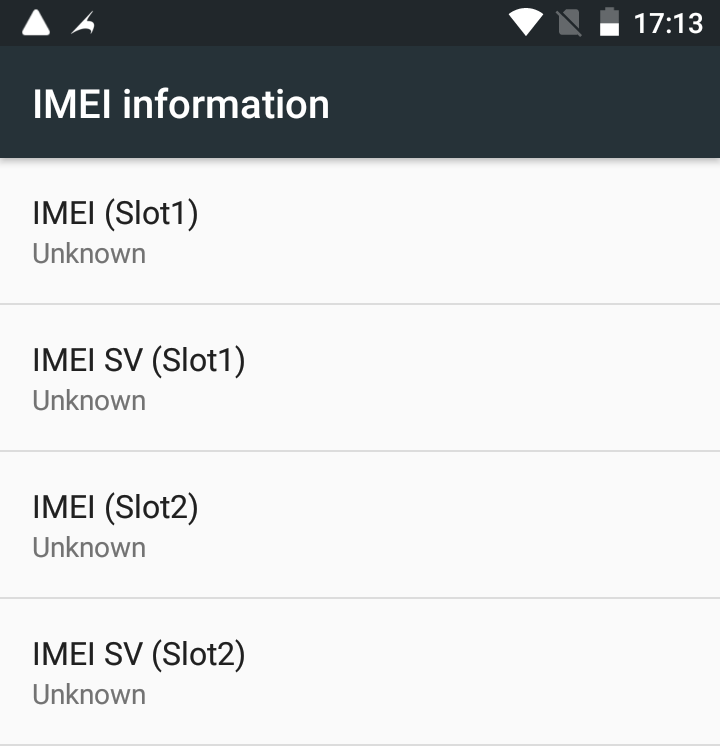 how to fix null or unknown IMEI on a Marshmallow Android phone