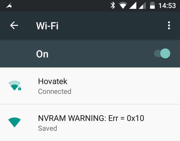 how to fix nvram warning err 0x10 on infiinix hot 2 x510
