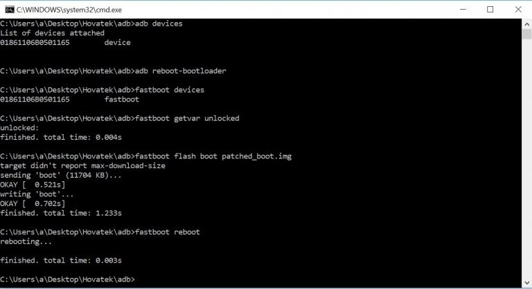 How to flash Magisk manager patched boot using fastboot - Hovatek Blog
