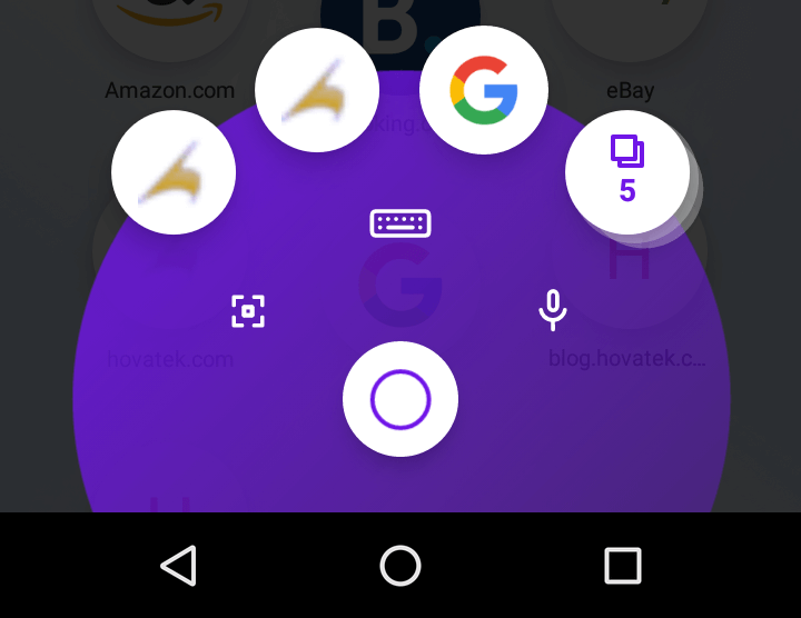 Fast Action Button (FAB)