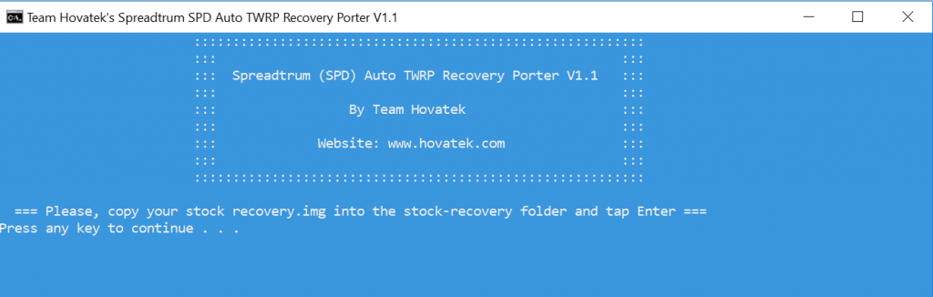 SPD Auto TWRP Porter v1.1