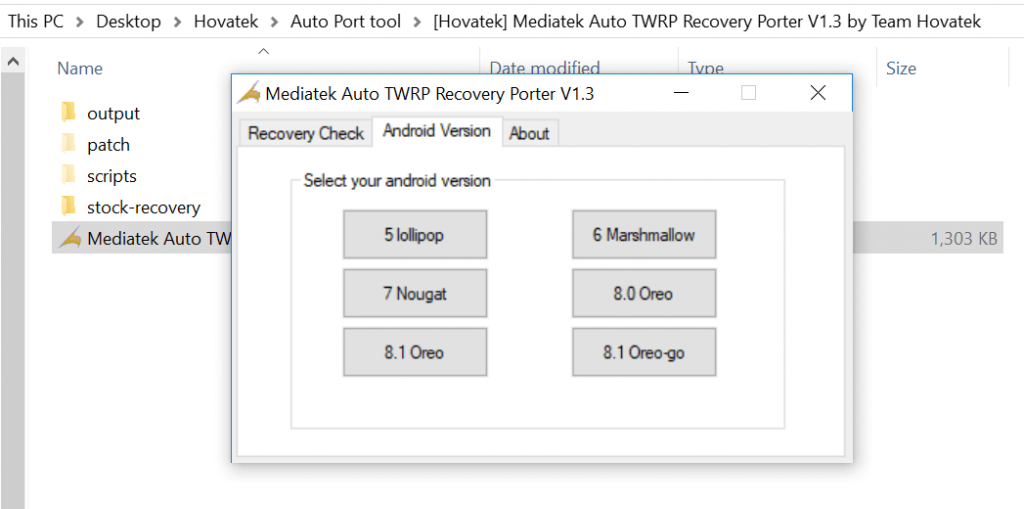 MTK Auto TWRP Porter v1.3 GUI