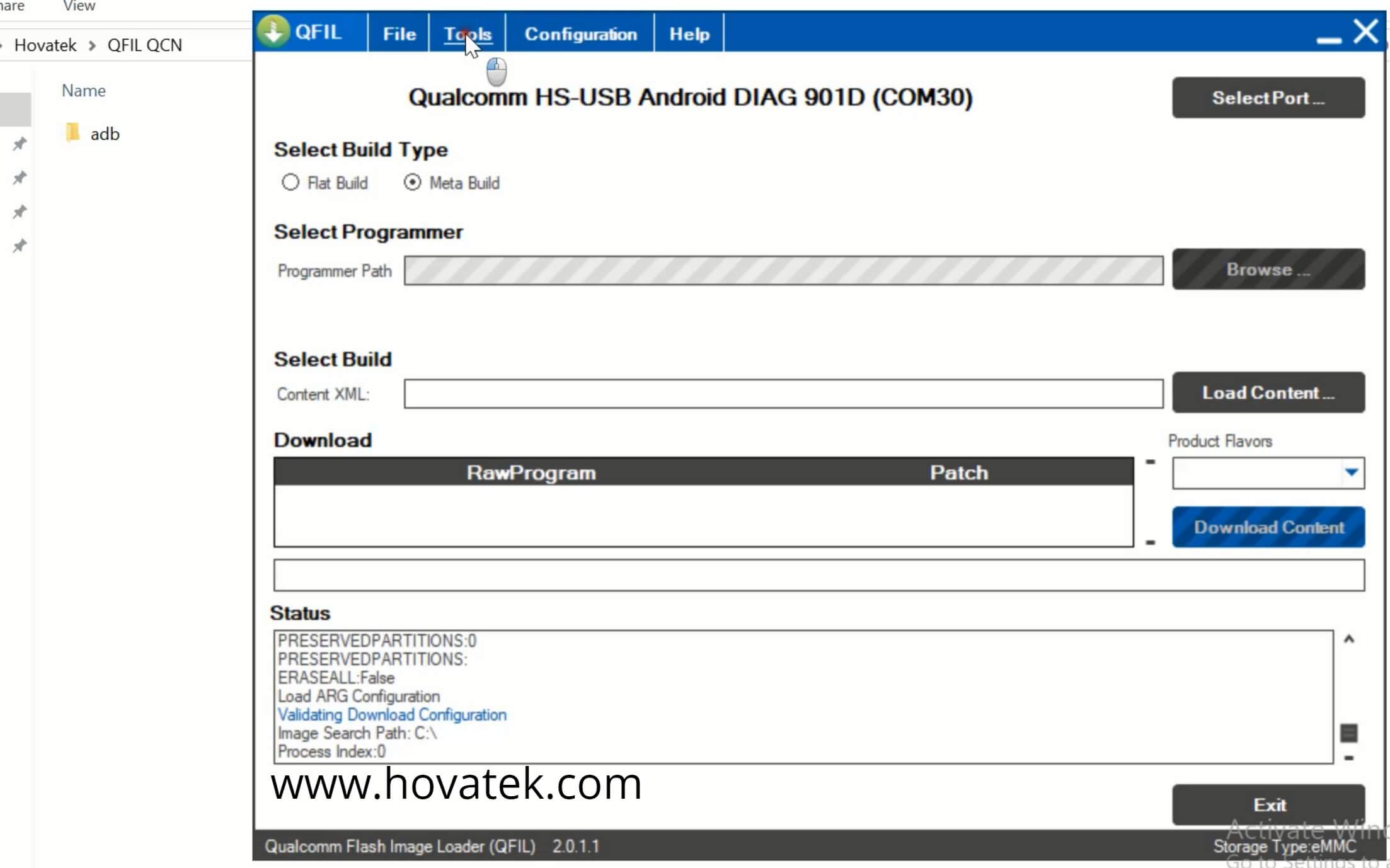 How to use QFIL to backup & restore QCN to