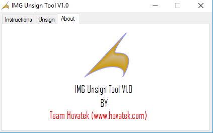 Android IMG Unsign Tool by Team Hovatek