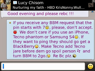 BBM users reject non-BBM PIN requests