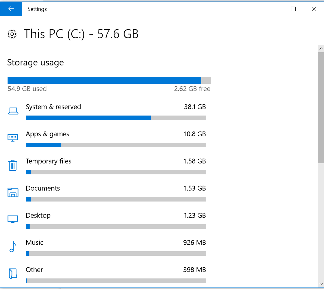 Windows10storageusage Hovatek Blog